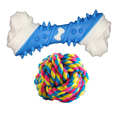 PAILETE pet dog toy dog Jin Mao Teddy interaction molars solution boring bite dog toy 2 sets of color random
PAILETE pet dog toy dog Jin Mao Teddy interaction molars solution boring bite dog toy 2 sets of color random