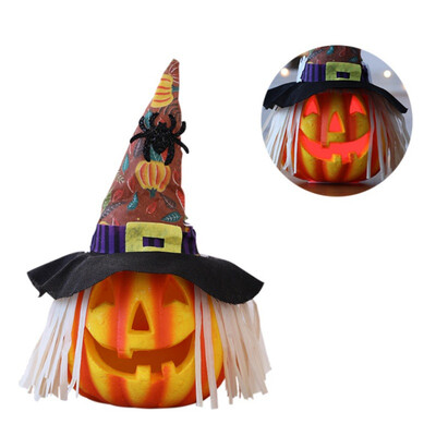 Halloween LED Light Up Halloween Lantern Ornament Hollow Foam Pumpkin With Witch Hat Holiday Home Decorations
Halloween LED Light Up Halloween Lantern Ornament Hollow Foam Pumpkin With Witch Hat Holiday Home Decorations
