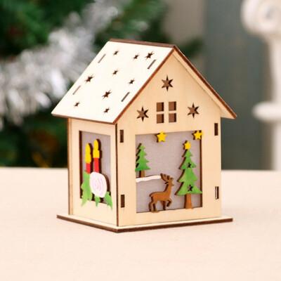 Festival LED Light Wood House Christmas Tree Decorations For Home Hanging Ornaments Holiday Nice Xmas Gift Wedding Navidad 2018
Festival LED Light Wood House Christmas Tree Decorations For Home Hanging Ornaments Holiday Nice Xmas Gift Wedding Navidad 2018