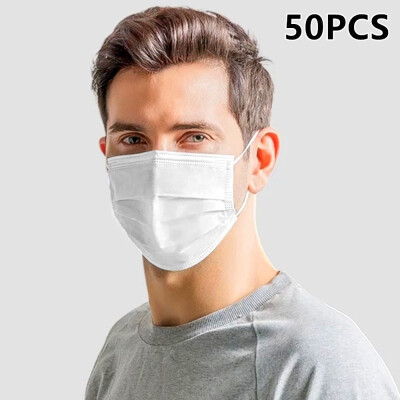 50 PCS Three-layer Disposable Face Mask with Elastic Earloops Dust Mask Face Masks Safety Masks
50 PCS Three-layer Disposable Face Mask with Elastic Earloops Dust Mask Face Masks Safety Masks