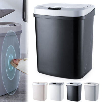 Creative home smart trash Home bedroom Square automatic induction electric plastic bucket -black -Battery kick
Creative home smart trash Home bedroom Square automatic induction electric plastic bucket -black -Battery kick