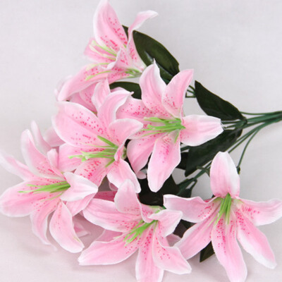 Lily Flower Artificial Lilies Bouquet 10 Heads Wedding Floral Home Decor Flower Real Touch Wedding Flower bouquet
Lily Flower Artificial Lilies Bouquet 10 Heads Wedding Floral Home Decor Flower Real Touch Wedding Flower bouquet
