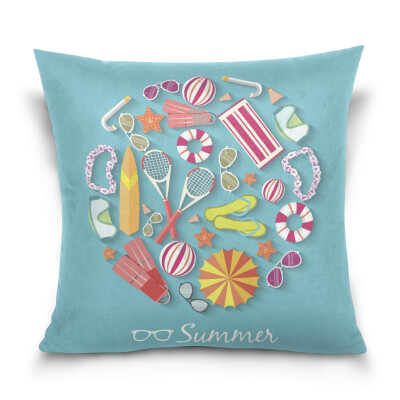 ALAZA 16 X 16 inch Pillow Case Decorative Cushion Cover Summer Vacation Pattern Pillowcase
ALAZA 16 X 16 inch Pillow Case Decorative Cushion Cover Summer Vacation Pattern Pillowcase