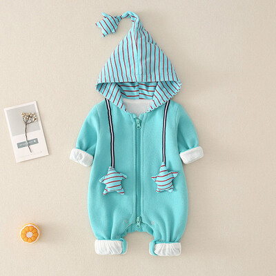 New Autumn Baby Boy Girl Jumpsuits 0-12M Cute Baby Striped Printing Long Sleeve Hooded Rompers Kids Bodysuits
New Autumn Baby Boy Girl Jumpsuits 0-12M Cute Baby Striped Printing Long Sleeve Hooded Rompers Kids Bodysuits