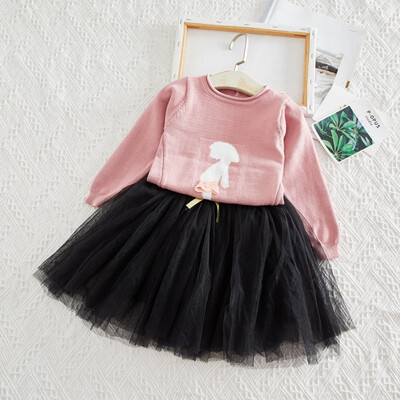 1-7T Children Set Baby Girls Dress Embroidery New Autumn Long Sleeve Knit T-Skirt Princess Mesh Skirt Two-Piece Set
1-7T Children Set Baby Girls Dress Embroidery New Autumn Long Sleeve Knit T-Skirt Princess Mesh Skirt Two-Piece Set