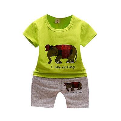 Summer Casual Boy Clothes Set Children Elephant Pattern T-Shirt Pant Kids Toddler Clothes Outfit Set
Summer Casual Boy Clothes Set Children Elephant Pattern T-Shirt Pant Kids Toddler Clothes Outfit Set