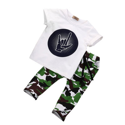 2Pc New Fashion Toddler Baby Kids Boys Clothes Tops T-shirt Camouflage Pants Outfits Set
2Pc New Fashion Toddler Baby Kids Boys Clothes Tops T-shirt Camouflage Pants Outfits Set