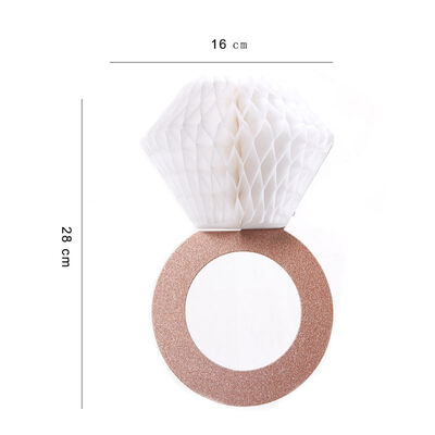 Honeycomb Ring Hanging Decoration Glitter Rose Gold Diamond Ring Tissue Flowers Banner Garland For Wedding Party Decoration
Honeycomb Ring Hanging Decoration Glitter Rose Gold Diamond Ring Tissue Flowers Banner Garland For Wedding Party Decoration
