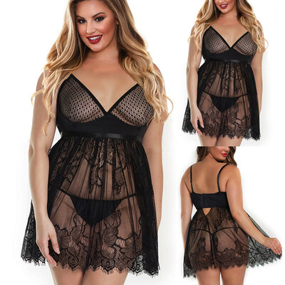Gobestart New Women Plus Size Lace V-Neck Set Sexy Wireless Lingerie Underwear Nightdress
Gobestart New Women Plus Size Lace V-Neck Set Sexy Wireless Lingerie Underwear Nightdress