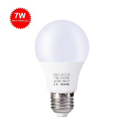 7W LED Bulbs E27 Light Bulbs Energy Saving White Light 6000-6500K High Brightness Lamp for Bedroom Living Room 85V-265V
7W LED Bulbs E27 Light Bulbs Energy Saving White Light 6000-6500K High Brightness Lamp for Bedroom Living Room 85V-265V