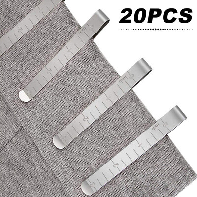 20PCS Sewing Clips Stainless Steel Hemming Clips Measurement Ruler Quilting Supplies
20PCS Sewing Clips Stainless Steel Hemming Clips Measurement Ruler Quilting Supplies