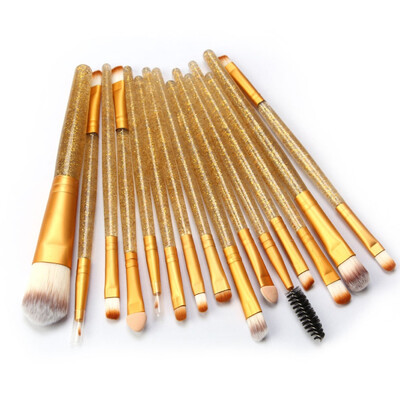 15Pcs Fashion Shining Handle Makeup Brushes Set Eyes Face Foundation Brush Powder Blush Make Up Brush pinceaux maquillage W1
15Pcs Fashion Shining Handle Makeup Brushes Set Eyes Face Foundation Brush Powder Blush Make Up Brush pinceaux maquillage W1