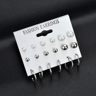 Fashion 9 Pcsset Women Earring Set Sweet Elegant Concise Casual Personality All-match Stud Earring Set
Fashion 9 Pcsset Women Earring Set Sweet Elegant Concise Casual Personality All-match Stud Earring Set
