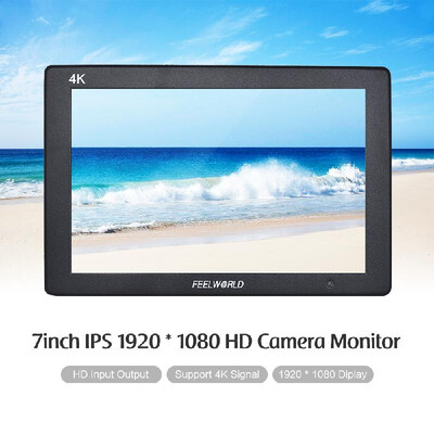 FEELWORLD T7 7" 1920 1200 IPS On-camera Monitor 4K HD Input Output Aluminum Alloy Frame for Canon Nikon Sony DSLR
FEELWORLD T7 7" 1920 1200 IPS On-camera Monitor 4K HD Input Output Aluminum Alloy Frame for Canon Nikon Sony DSLR
