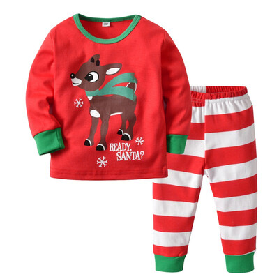 Baby Clothes Set 2018 New Autumn Christmas Set Children Red Print Christmas Deer TopStripe Pants 2pcs Boys Girls Clothing
Baby Clothes Set 2018 New Autumn Christmas Set Children Red Print Christmas Deer TopStripe Pants 2pcs Boys Girls Clothing