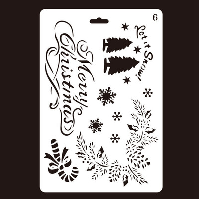 Christmas Tree Deer Bell DIY Craft Stencils Wall Painting Scrapbooking Embossing Album Card Template Laser Cut Painting Template
Christmas Tree Deer Bell DIY Craft Stencils Wall Painting Scrapbooking Embossing Album Card Template Laser Cut Painting Template