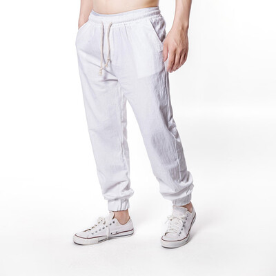 Gobestart Summer Mens Large Size Wide Leg Pants Linen Solid Color Casual Long Pants
Gobestart Summer Mens Large Size Wide Leg Pants Linen Solid Color Casual Long Pants