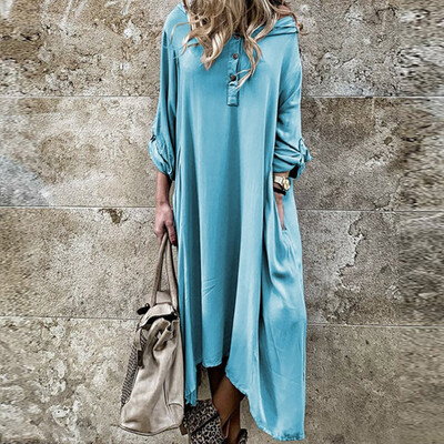 Tailored Women Vintage Solid Button Loose Plus Size Long Sleeve Irregular Hoodie Dress
Tailored Women Vintage Solid Button Loose Plus Size Long Sleeve Irregular Hoodie Dress