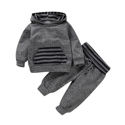 Baby Boys Clothes Autumn Outfits Long Sleeve Striped Hoodie Sweatshirt With PocketTrousers Casual Clothing Sets
Baby Boys Clothes Autumn Outfits Long Sleeve Striped Hoodie Sweatshirt With PocketTrousers Casual Clothing Sets