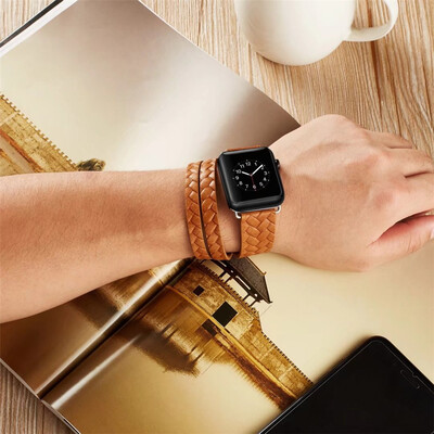 〖Follure〗Double Tour Leather Accessory Band Replacement Bracelet For Apple Watch 42mm BK
〖Follure〗Double Tour Leather Accessory Band Replacement Bracelet For Apple Watch 42mm BK