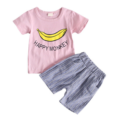 Childrens Suit Sleeve Cotton Short Sleeve Clothing Set Summer Kids Boys&Girls Body Suit Cartoon Kids Cothing Set 
Childrens Suit Sleeve Cotton Short Sleeve Clothing Set Summer Kids Boys&Girls Body Suit Cartoon Kids Cothing Set