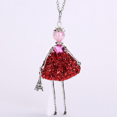 New Mode Style Cute Silver Color Debris Doll Long Chain Necklaces For Women Hot Brand Wings Girls Angel Pendant Metal Jewelry
New Mode Style Cute Silver Color Debris Doll Long Chain Necklaces For Women Hot Brand Wings Girls Angel Pendant Metal Jewelry