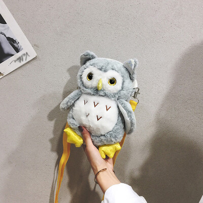 Tailored Female Plush Bag Cartoon Girl Small Bag Cute Owl Toy Backpack Messenger Bag
Tailored Female Plush Bag Cartoon Girl Small Bag Cute Owl Toy Backpack Messenger Bag