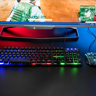 Free Wolf Colorful Backlight Wired Gaming Keyboard & Mouse Combo Adjustable DPI Gaming Keyboard&Mouse Combo Russian Version T5
Free Wolf Colorful Backlight Wired Gaming Keyboard & Mouse Combo Adjustable DPI Gaming Keyboard&Mouse Combo Russian Version T5