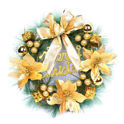 40cm Christmas Wreath With Merry Christmas Sign Decorative Balls Poinsettia And Bowknot Holiday Front Door Wall Window
40cm Christmas Wreath With Merry Christmas Sign Decorative Balls Poinsettia And Bowknot Holiday Front Door Wall Window