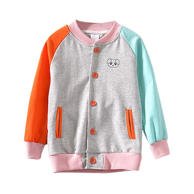 2-7T Long-Sleeve Button Thick Coat Puppy Cartoon Print Boys Girls Color Matching Baseball Tops Uniform Autumn Winter
2-7T Long-Sleeve Button Thick Coat Puppy Cartoon Print Boys Girls Color Matching Baseball Tops Uniform Autumn Winter
