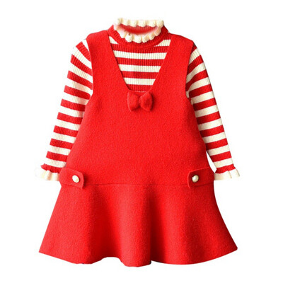 Autumn Baby Girl Cute Long Sleeve Striped Print Sweater BlouseStrap Dress Casual Outfits Set
Autumn Baby Girl Cute Long Sleeve Striped Print Sweater BlouseStrap Dress Casual Outfits Set
