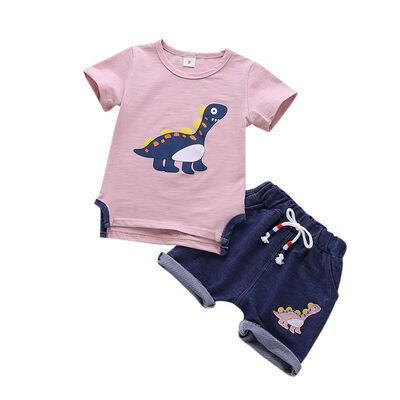 New Summer Kids Boys Girls Sets Dinosaur Print short-sleeved dress New shorts Pants 2Pcs Suit Baby Kids Clothes
New Summer Kids Boys Girls Sets Dinosaur Print short-sleeved dress New shorts Pants 2Pcs Suit Baby Kids Clothes