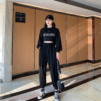 Spring Autumn New Novel Chic Letter Print Women Sets Korean Style Tops Vest Pants 3 Pieces Sets Black White
Spring Autumn New Novel Chic Letter Print Women Sets Korean Style Tops Vest Pants 3 Pieces Sets Black White