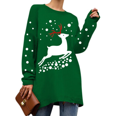 Christmas Sweater For Women Autumn And Winter Fashion New Round Neck Elk Snowman Print Christmas Loose Sweater -XL
Christmas Sweater For Women Autumn And Winter Fashion New Round Neck Elk Snowman Print Christmas Loose Sweater -XL