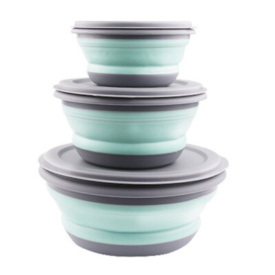 3PCS Portable Silicone Bowl Folding Bowl Salad Dish With Lid Lunch Box Instant Noodle Bucket Kitchen Picnic
3PCS Portable Silicone Bowl Folding Bowl Salad Dish With Lid Lunch Box Instant Noodle Bucket Kitchen Picnic