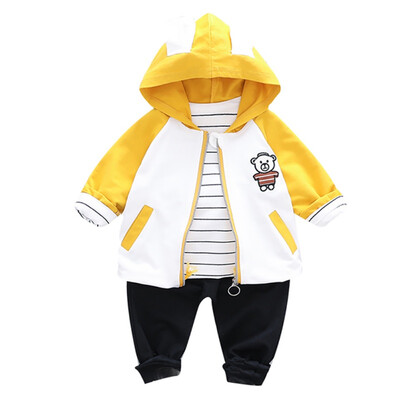 Autumn Baby Boy Girl Cute Long Sleeve Striped Print T-shirt Hoodie Cartoon Sweatshirt Trousers Casual Outfits
Autumn Baby Boy Girl Cute Long Sleeve Striped Print T-shirt Hoodie Cartoon Sweatshirt Trousers Casual Outfits