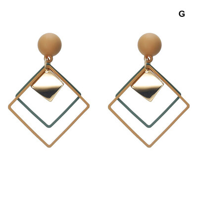 New Style Women Personality All-match Square Shape Casual Concise Exquisite Dangle Earrings
New Style Women Personality All-match Square Shape Casual Concise Exquisite Dangle Earrings