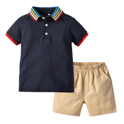 Baby Boys Clothes Summer Boy Rainbow Collar Clothing Set 2pcs Set Bebe Gentleman Shirt Shorts Clothes For Boys 0-5Y
Baby Boys Clothes Summer Boy Rainbow Collar Clothing Set 2pcs Set Bebe Gentleman Shirt Shorts Clothes For Boys 0-5Y