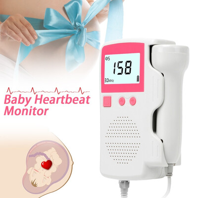 LCD Display Fetal Doppler Ultrasound Baby Heartbeat Detector Home Pregnant Doppler Baby Heart Rate Monitor Pocket Doppler
LCD Display Fetal Doppler Ultrasound Baby Heartbeat Detector Home Pregnant Doppler Baby Heart Rate Monitor Pocket Doppler