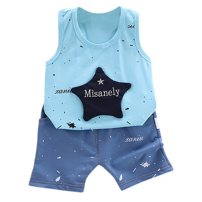 Summer Children Baby Boys Casual Sleeveless Star Print Vest TopsShorts Suits Costume Set
Summer Children Baby Boys Casual Sleeveless Star Print Vest TopsShorts Suits Costume Set