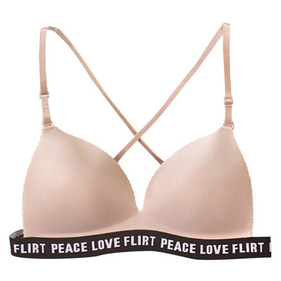 Summer Sexy Triangle Cup Cross Beauty Back Bra Underwear Casual Letter Printing No Steel Ring Push Up Bras For Women Bralette
Summer Sexy Triangle Cup Cross Beauty Back Bra Underwear Casual Letter Printing No Steel Ring Push Up Bras For Women Bralette