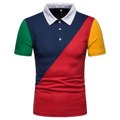 Toponeto Fashion Mens Casual Mixing Colour Slim Fit Short Sleeve Sports Shirt Top Blouse
Toponeto Fashion Mens Casual Mixing Colour Slim Fit Short Sleeve Sports Shirt Top Blouse