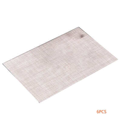 6pcs PVC Dining Table Placemat Plastic Tableware Pad Coaster Coffee Tea Place Mat Kitchen Tools
6pcs PVC Dining Table Placemat Plastic Tableware Pad Coaster Coffee Tea Place Mat Kitchen Tools