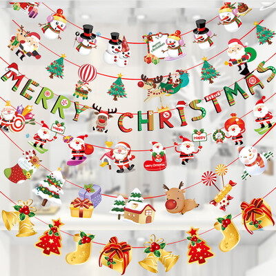 Ke Liying 4 loaded Christmas bunting pull flag flag Christmas hanging flag Christmas gift Christmas window decoration cartoon pull flag
Ke Liying 4 loaded Christmas bunting pull flag flag Christmas hanging flag Christmas gift Christmas window decoration cartoon pull flag