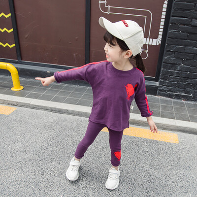 Kids Clothes girl Spring Autumn Toddler Long Sleeve Heart Print Sweatshirt TopsPants 2Pcs Tracksuit For Girls Chilren Costume
Kids Clothes girl Spring Autumn Toddler Long Sleeve Heart Print Sweatshirt TopsPants 2Pcs Tracksuit For Girls Chilren Costume