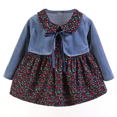 New Autumn Casual Baby Girls Clothes 0-4T Floral Print Long Sleeve Fake 2 Piece Dress Cute Toddler Kids Sundress
New Autumn Casual Baby Girls Clothes 0-4T Floral Print Long Sleeve Fake 2 Piece Dress Cute Toddler Kids Sundress