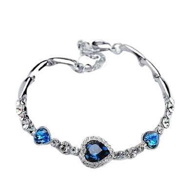 New Hottest Womens Ladies Crystal Rhinestone Bangle Ocean Blue Bracelet Chain Heart Jewelry
New Hottest Womens Ladies Crystal Rhinestone Bangle Ocean Blue Bracelet Chain Heart Jewelry