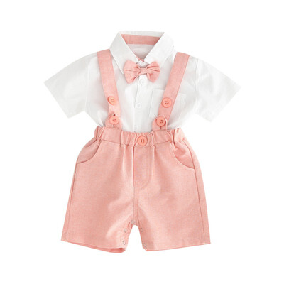 6M-4T Summer Children Baby Boys Casual Short Sleeve Solid Print Shirt Tops With BowknotStrap Shorts Costume Set
6M-4T Summer Children Baby Boys Casual Short Sleeve Solid Print Shirt Tops With BowknotStrap Shorts Costume Set