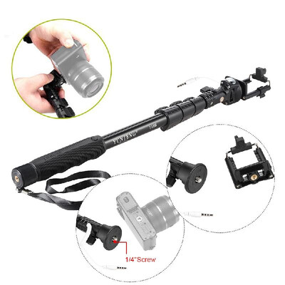 YUNTENG YT-1188 Wired Cable Extendable Selfie Stick Pole Monopod Self-Timer with Phone Clip 14" Screw for iPhone 6 plus6s5s54
YUNTENG YT-1188 Wired Cable Extendable Selfie Stick Pole Monopod Self-Timer with Phone Clip 14" Screw for iPhone 6 plus6s5s54