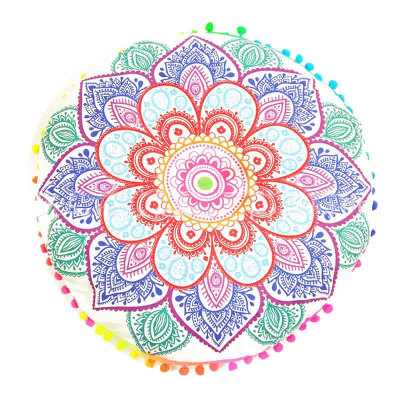 43 43 CM Round Indian Mandala Floor Round Bohemian Pillows Case Color Pillow Cover Textile Pillow Slip
43 43 CM Round Indian Mandala Floor Round Bohemian Pillows Case Color Pillow Cover Textile Pillow Slip